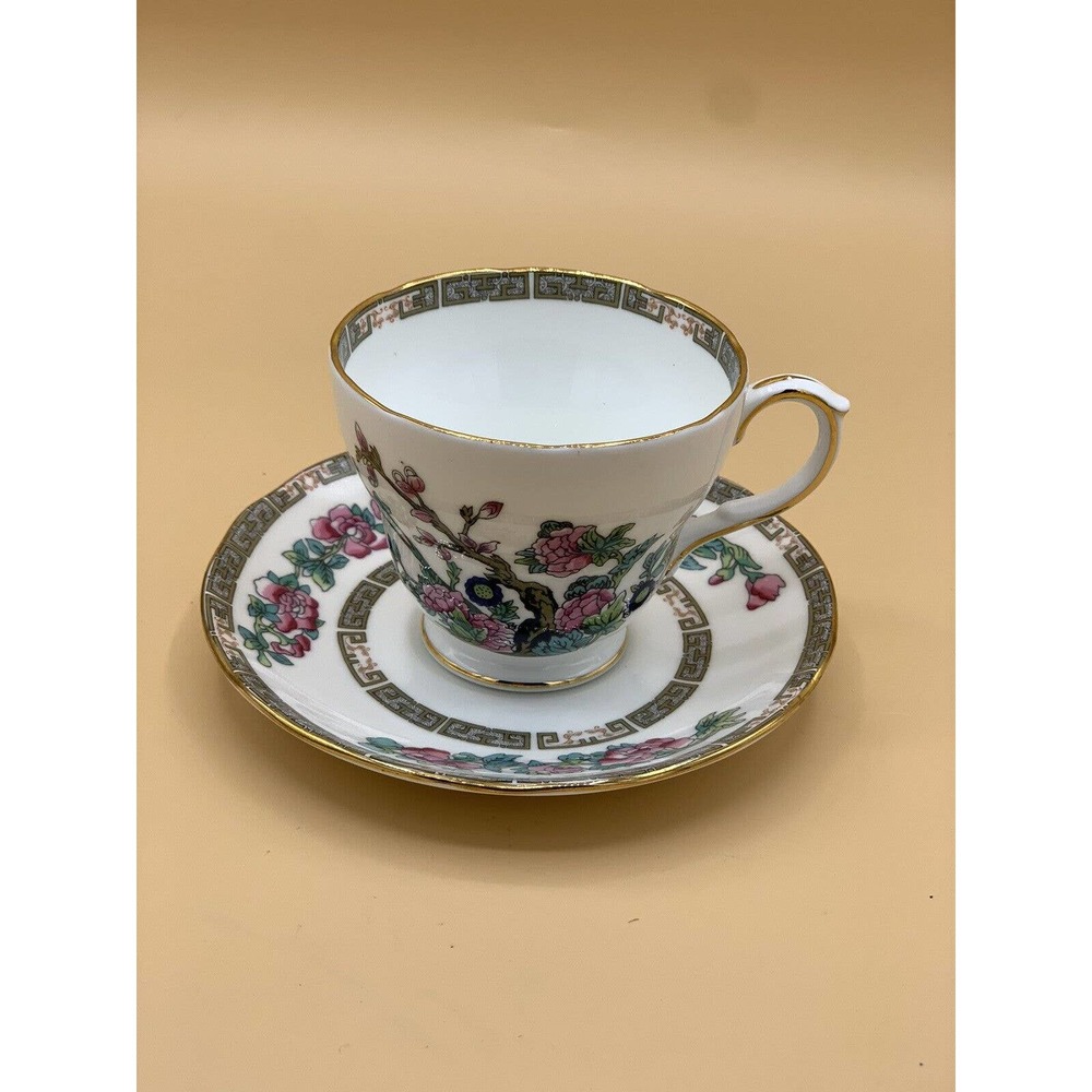 Duchess Indian Tree Bone China England Teacup And Saucer Discontinued 1990s